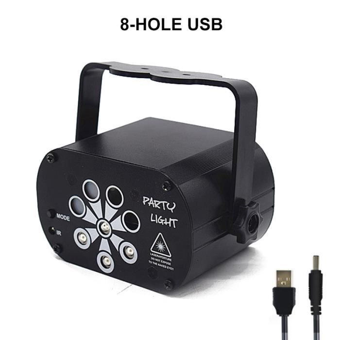 Effets de scène,Projecteur Laser Led Rechargeable USB,lumières RGB UV