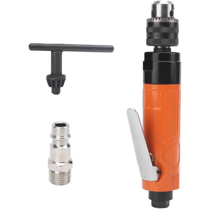 Perceuse Pneumatique à Angle Droit 90° - 6,35 Mm, 15000 Tr/min, Alliage Léger Pour Espaces Restreints
