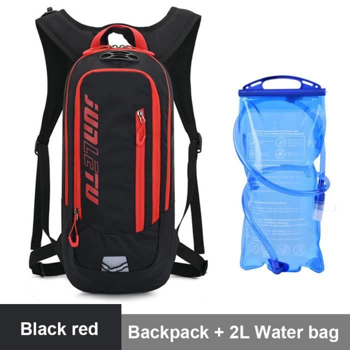 Panier-sacoche vélo,Sac à dos d'hydratation,imperméable,pour  cyclisme,randonnée,camping,équitation,VTT- with 2L water bag -B