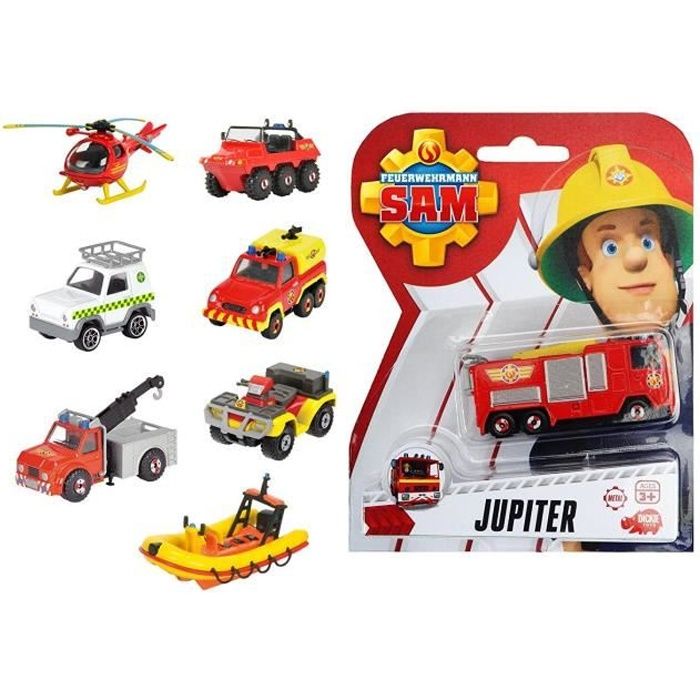 Jouet - DICKIE TOYS - Sam le pompier - Assortiment de véhicules - Pour enfant de 3 ans et plus
