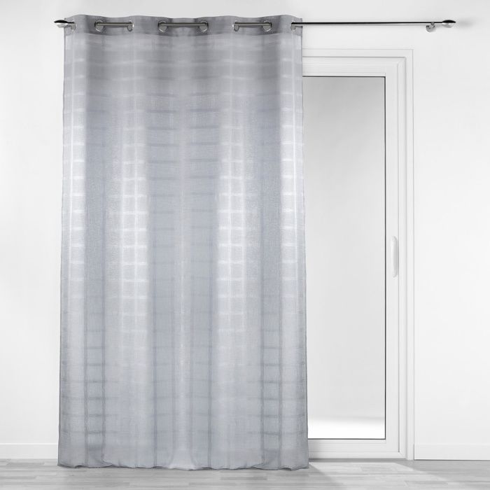 Douceur D'Intérieur Tenda A Pannello Con Occhielli, 140x240 Cm, 100% Poliestere, Colore Antracite