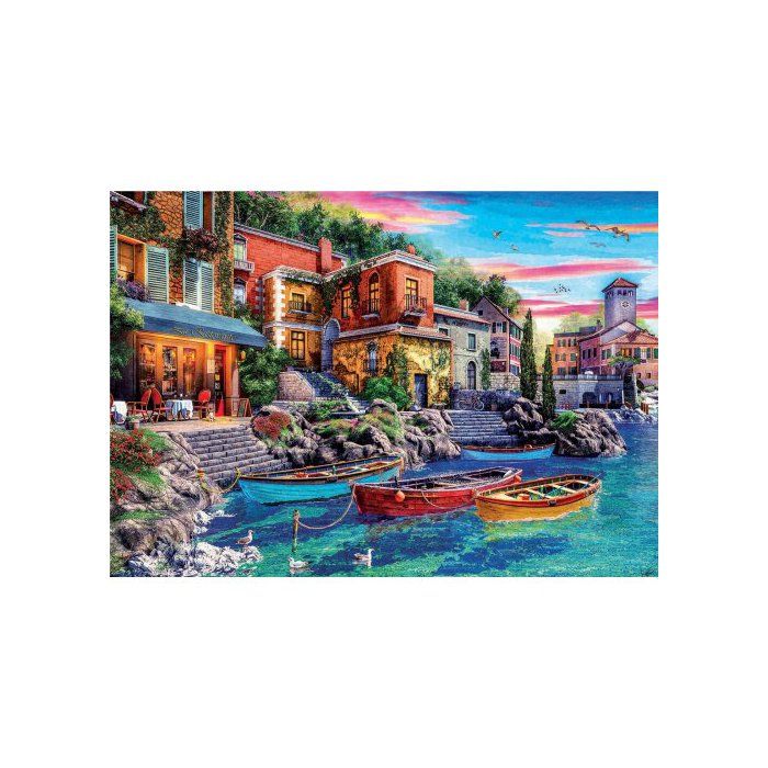 Puzzle Adulte 3000 Pieces Ville De Come : Barques Au Bord De La Mer Collection Paysage Itale - Mer Et Ocean Puzzle Adulte 3000 Pieces Ville De Come : Barques Au Bord De La Mer Collection Paysage Itale - Mer Et Ocean