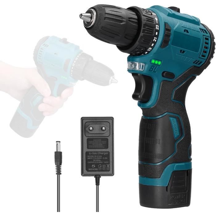 Perceuse Visseuse Sans Fil 12V Avec Batterie Li-ion – Kit Tournevis électrique F054