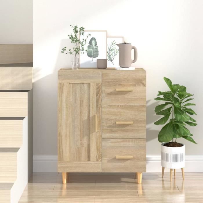 FAMIROSA Buffet Chêne Sonoma 695x34x90 cm Bois dIngénierie-225 FAMIROSA Buffet Chêne Sonoma 695x34x90 cm Bois dIngénierie-225