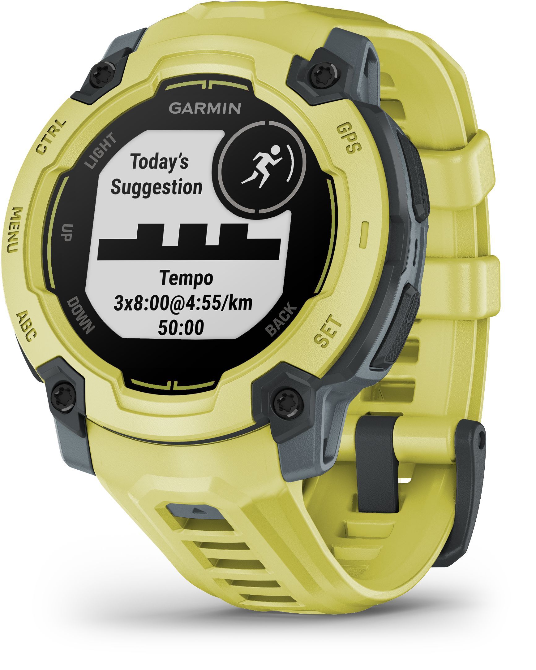 Montre connectée sport - GARMIN - Instinct E - 45 mm - Citron vert