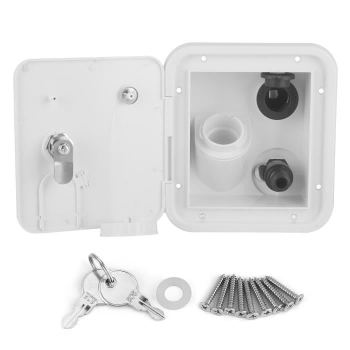 Alimentation 12V/24V Bouchon Remplissage Eau Camping-car Yctze - Verrouillable étanche - 2 Clés Système Gravité Caravane Alimentation 12V/24V Bouchon Remplissage Eau Camping-car Yctze - Verrouillable étanche - 2 Clés Système Gravité Caravane