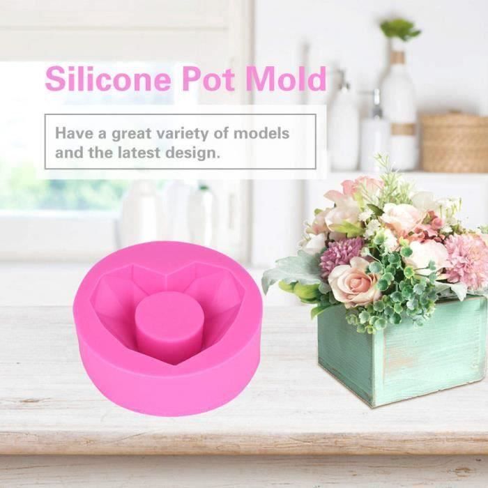 BOGEEL Moule En Silicone Pour Pots De Fleurs Succulentes En Résine Et