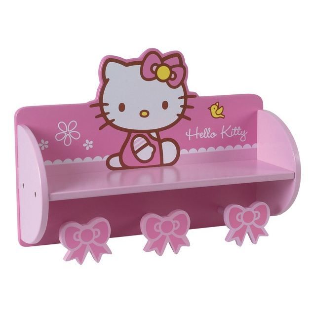 Etag re Porte Manteau Bow Hello Kitty Cdiscount Pu riculture
