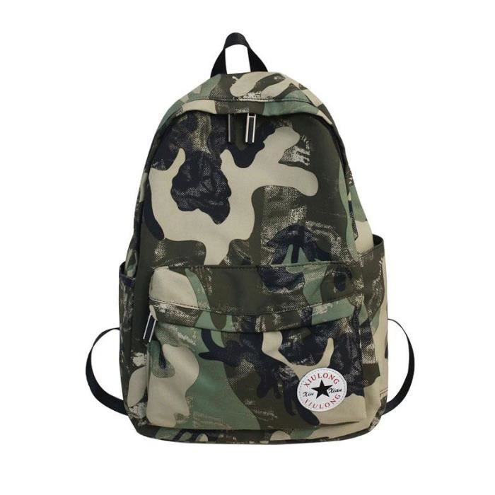 Sac à dos camouflage en nylon grande capacité cartable(vert) Cdiscount Bagagerie Maroquinerie