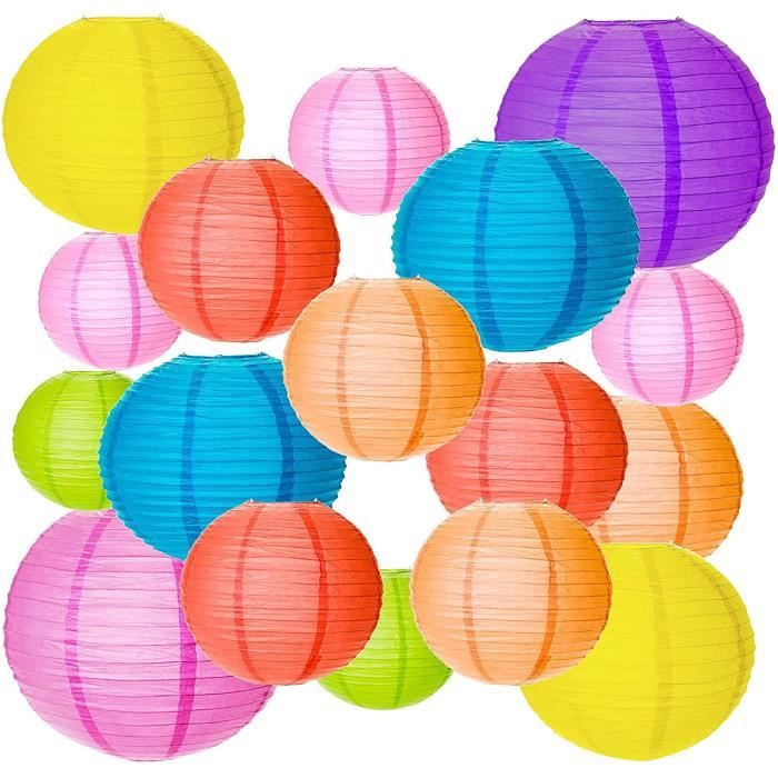 Lanterne Papier Système Solaire - Planètes Spatiales Suspendues - Décoration Mariage, Fête, Chambre - Tissée Main