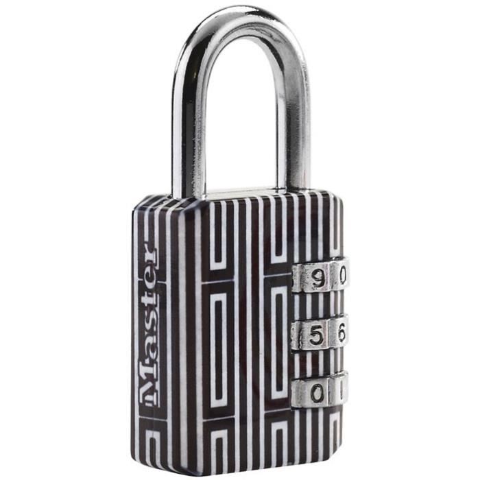 Cadenas 3 chiffres décor 30mm en blister