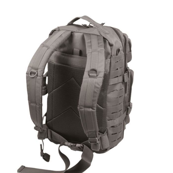 Sac à dos de randonnée tactique - MIL-TEC - US Assault Pack - 36 L - Système Laser-Cut - Bretelles rembourrées