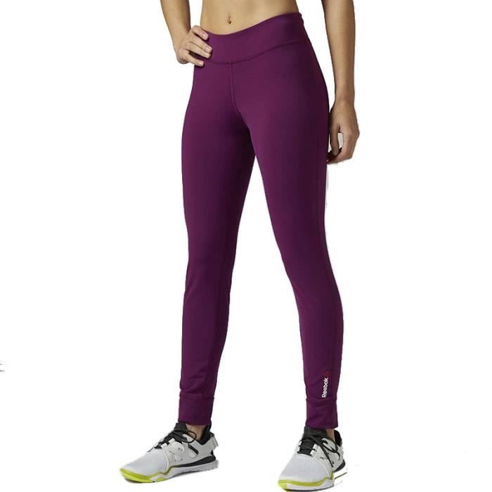 legging reebok homme violet