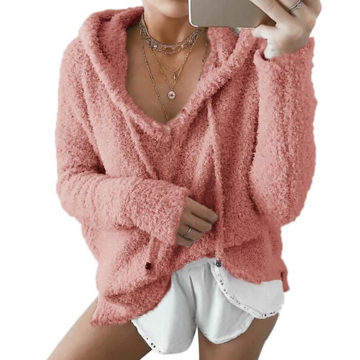 pull velours femme
