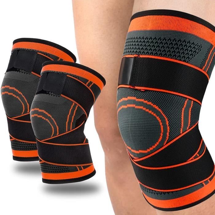 Genouillère De Compression Sport Unisexe - Soutien Articulation, Nylon/spandex, Neuf