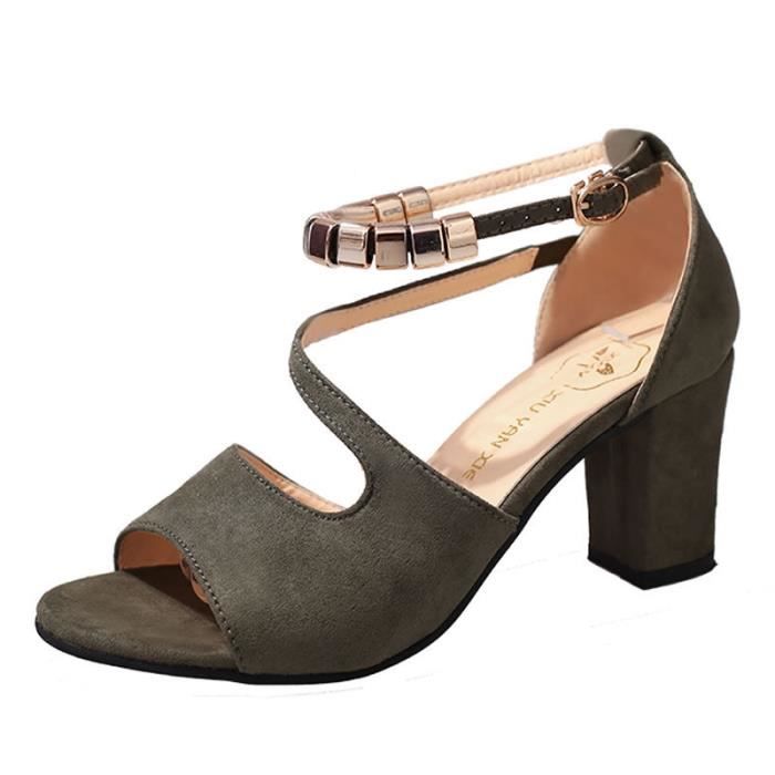 Sabots Mules Sandales Compensées Pour Femme - Chaussures Été Confortables à Talons