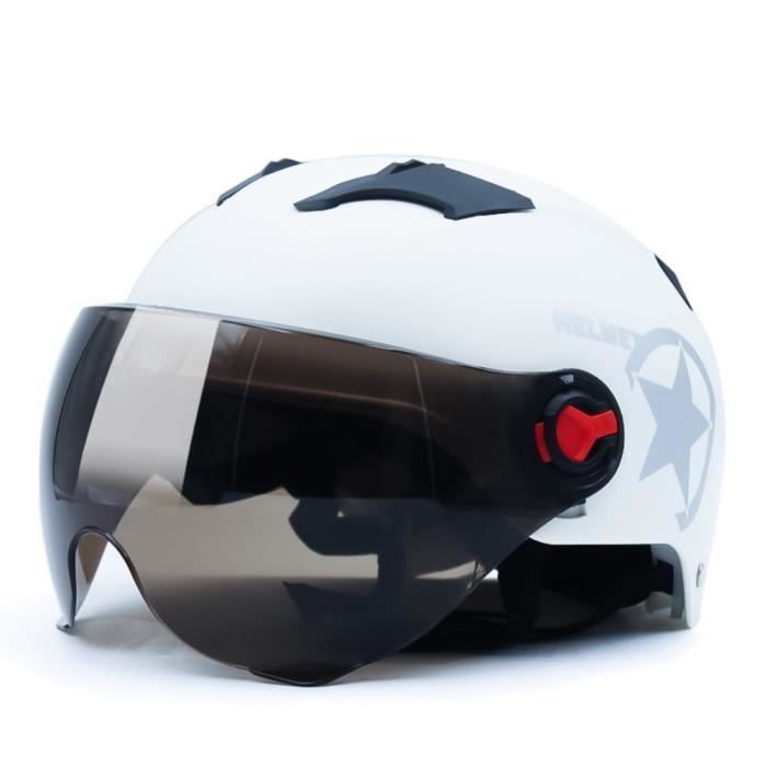 Casque de vélo,Casque de vélo pour moto et Scooter électrique, équipement de cyclisme ultraléger pour hommes et - 52-64CM[E78]