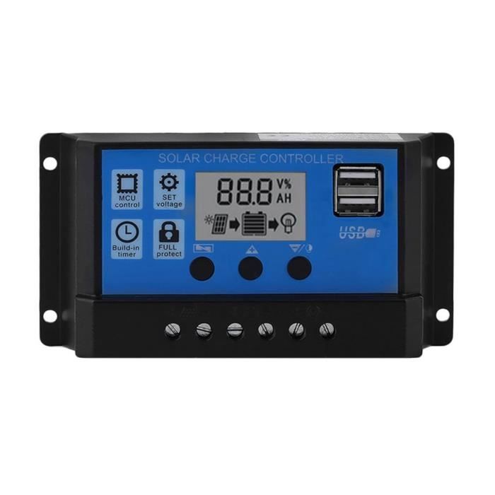 Régulateur MPPT EPEVER Contrôleur Charge Solaire EPEVER MPPT 20A - 12V/24V Auto - Max 100V PV - Pour Batteries Gel/AGM/Lithium - Écran LCD Régulateur Charge EPEVER 20A