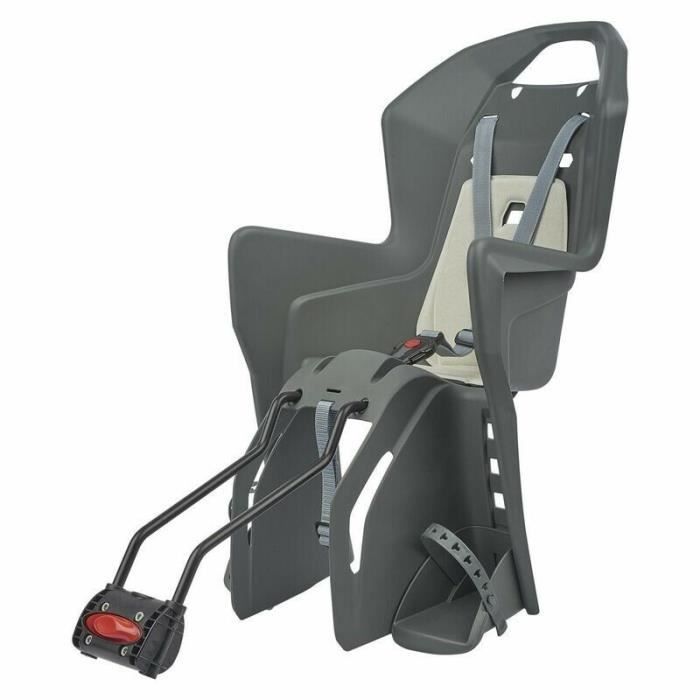 Siège de vélo arrière enfant Polisport Koolah 29'' - Gris charbon/beige