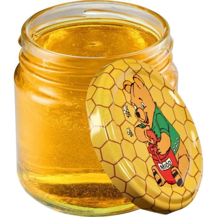 Nutley's Lot De 24 Petits Pots à Confiture Transparents Avec Couvercle
