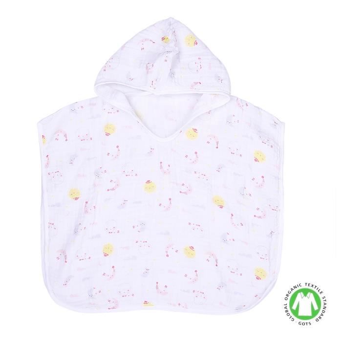 Poncho De Bain Bebe Et Enfant En Mousseline De Coton Bio Dreams Cdiscount Puericulture Eveil Bebe