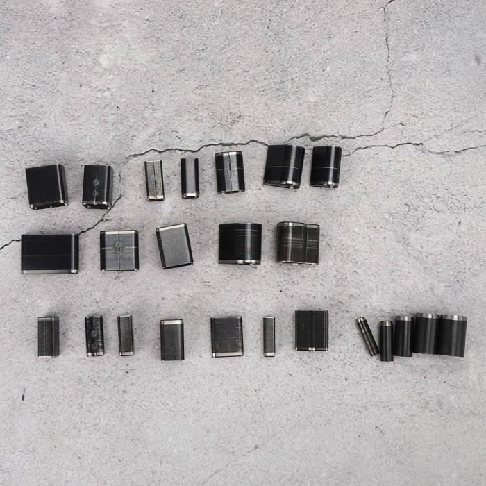 Poinçons Creux En V Pour Cuir - Lot De 6, Acier Au Carbone, Pour Trous Ronds, Artisanat, Ceintures, Portefeuilles