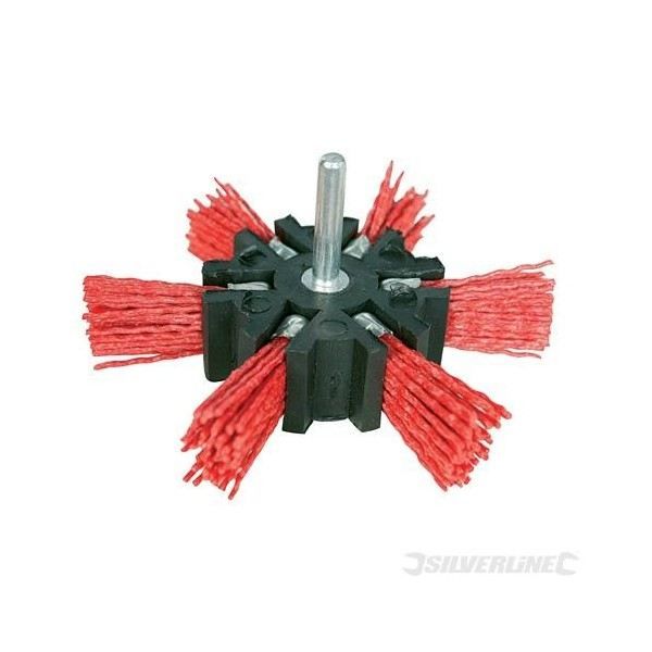 Brosse éventail nylon - 100 mm Silverline