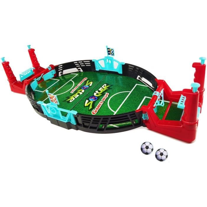 Mini Babyfoot De Table Interactif LAOYE - Jeu De Société Football Pour Enfants Et Famille, 42x21x9cm