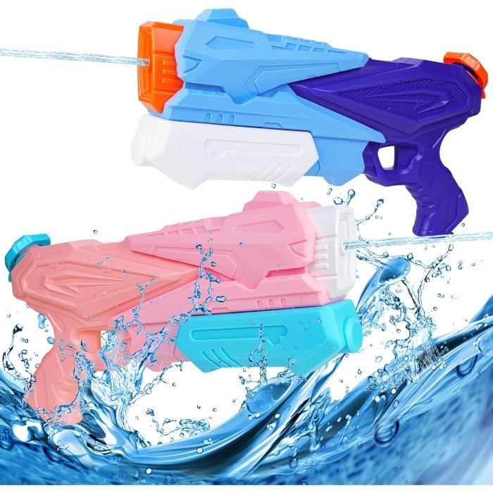 Lot De 3 Mini Pistolets à Eau 8 Cm - Grande Portée - Jouets D'Été Compacts Et Colorés Pour Enfants - Idéal Pour Batailles D'Eau