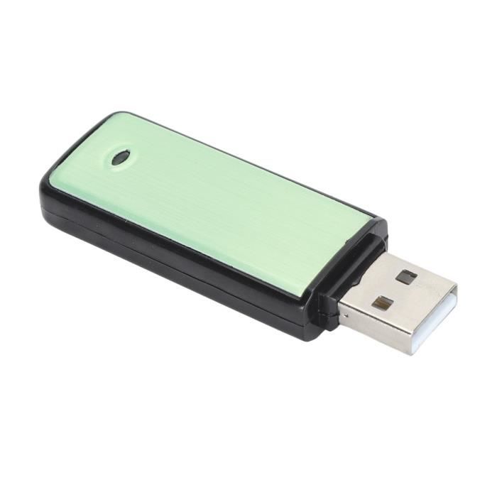 Enregistreur Vocal Espion A06 64Go – USB Rechargeable, Déclenchement Vocal, Idéal Pour Cours Et Réunions, Noir