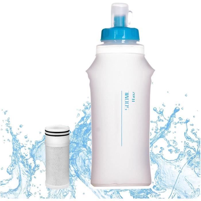 GRAYL GeoPress – Bouteille Filtrante 24 Oz (710 Ml) Pour Randonnée Et Voyage – Couleur Bali Blue
