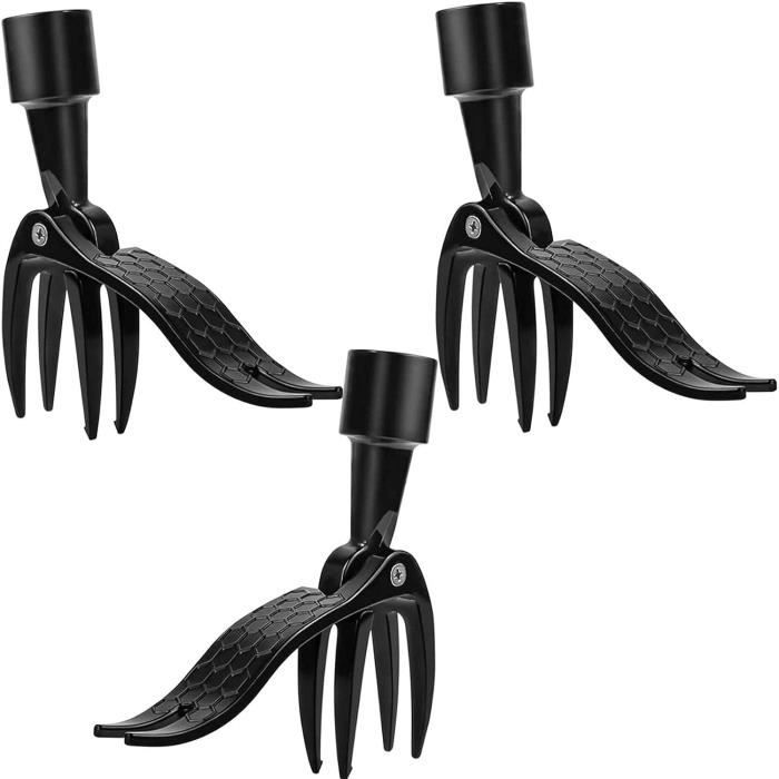 Désherbeur Manuel à 4 Dents En Acier Inox – Outil De Jardin Pour Enlever Les Mauvaises Herbes Facilement - 5