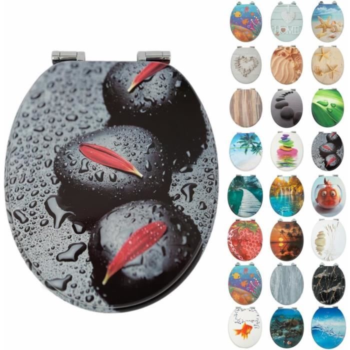 Abattant De Wc Avec Abattant De Wc À Fermeture Douce En Plastique Dur