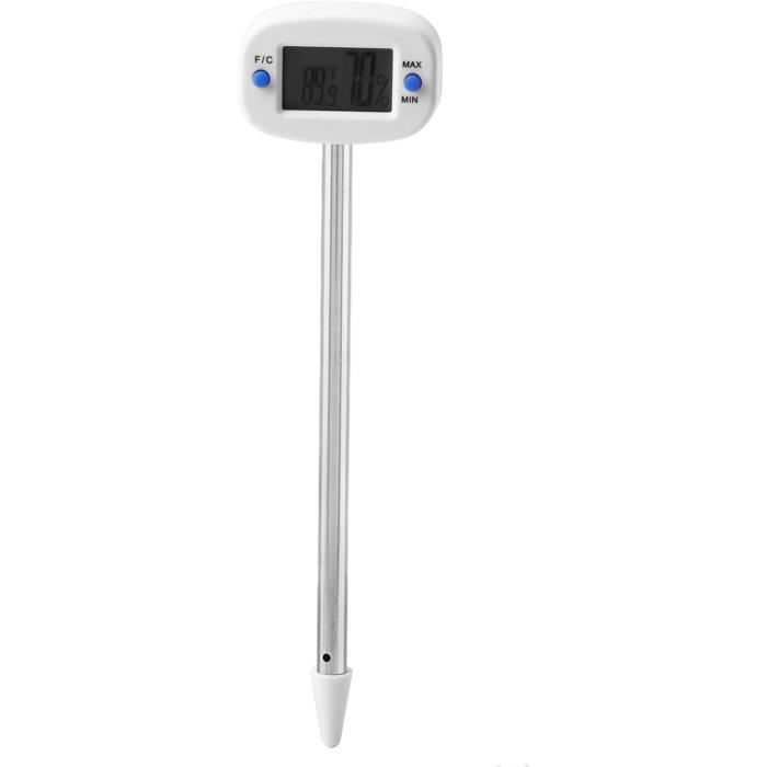 Humidimètre De Foin Numérique LCD Avec Voix - Sonde 600mm Pour Céréales Blé Maïs Riz