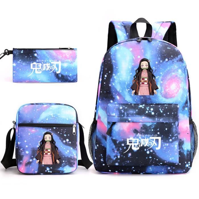 Sac à Dos Demon Slayer Taisho Fight FAN 2.0 - Noir - Urbain Léger Avec Poche Rembourrée Pour Ordinateur