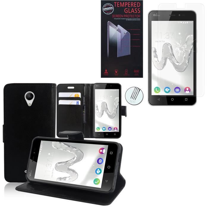 Housse Portefeuille Cuir Synthétique Pour Wiko PULP - Support Vidéo, Neuf