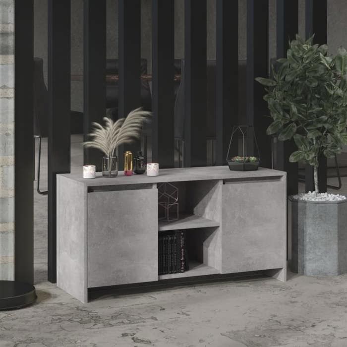 Meuble TV En Pin Massif VidaXL - 4 Portes De Rangement - Design Moderne Marron Pour Salon 156x37x45 Cm
