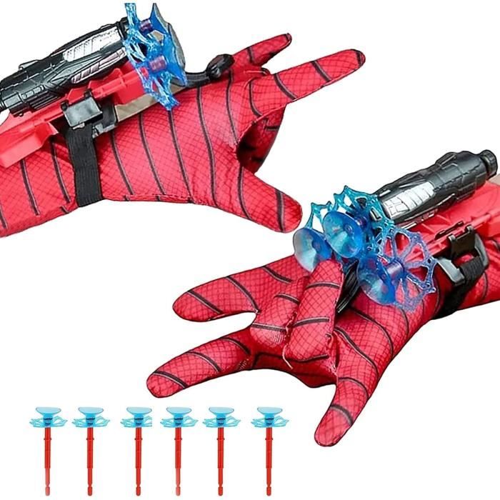 Lot de 2 gants de lanceur Spider-Man, gants de lancer, jouets de