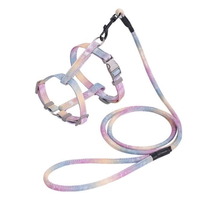 Comparer les prix de Harnais pour chat avec laisse - VVIKIZY - Dégradé - Polyester doux - Ajustable - Confortable