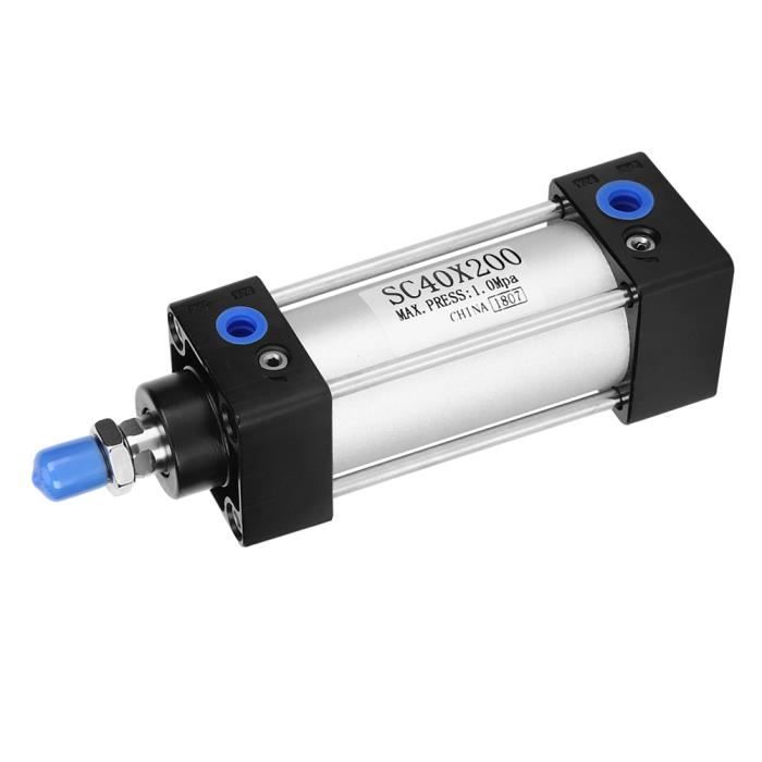 Vérin Pneumatique MA25 Double Effet - Alliage Aluminium - Course 50mm Pour Industrie