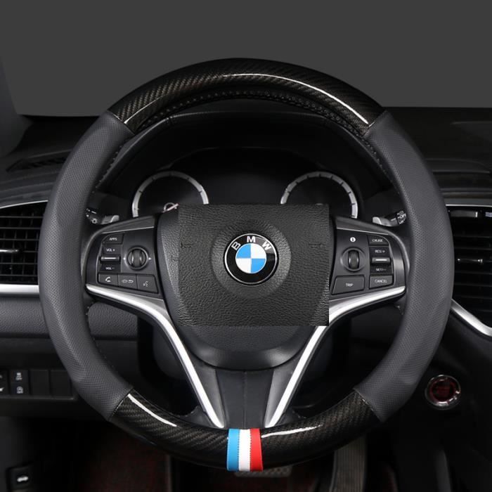 Couvre-volant Cuir Pour BMW E46 (Coupé/Cabrio) - Noir, Aiguille Et Fil Inclus (Neuf)