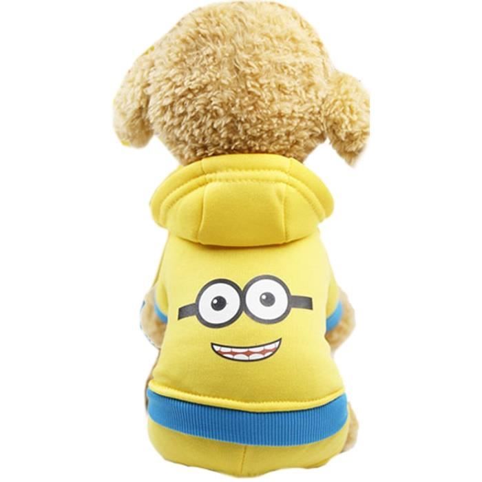 Jumpsuit Minions L Combinaison pour chiens pour petits chiens Yorkshire Terrier shish Tzu manteau pour chiens vetement doux et c Cdiscount