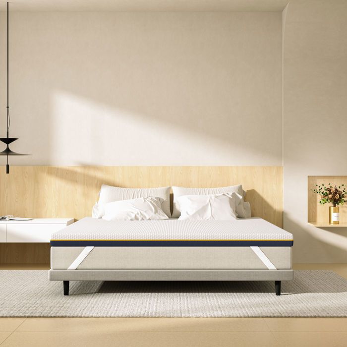 Surmatelas Mémoire De Forme 140x190 Cm - Épaisseur 7,5 Cm, Housse Lavable, Antidérapant | Confort Renforcé Pour Lit Ou Camping-car