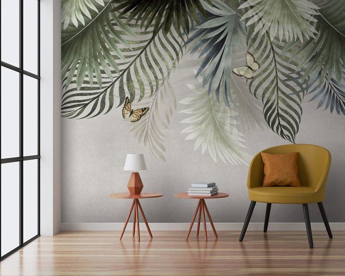 Papier Peint Panoramique 400x280cm 3D Effet style Jungle Tropical ...