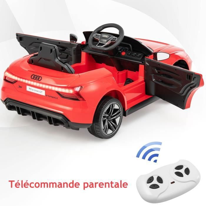 Voiture électrique Enfant Audi SQ8 E-tron 12V - Télécommande 2,4GHz, LED, Musique - 1-4 Ans