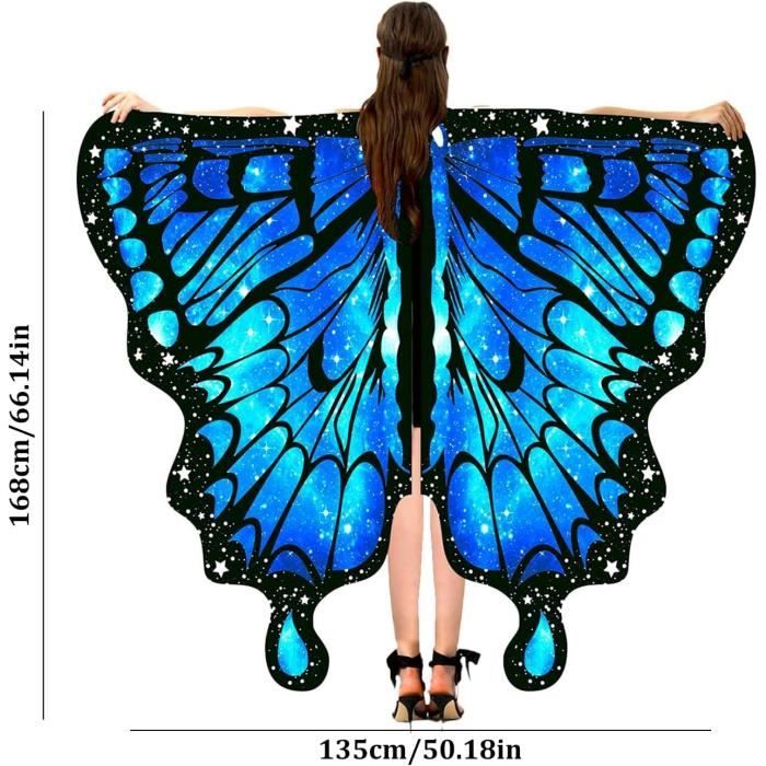 Accessoire papillon Rave en orange et bleu, ailes de papillon de nuit, cosplay d'ailes de papillon, ailes de fée, tenue de festival, tenue de fée rave pour femme - France Accessoire papillon Rave en orange et bleu, ailes de papillon de nuit, cosplay d'ailes de papillon, ailes de fée, tenue de festival, tenue de fée rave pour femme - France