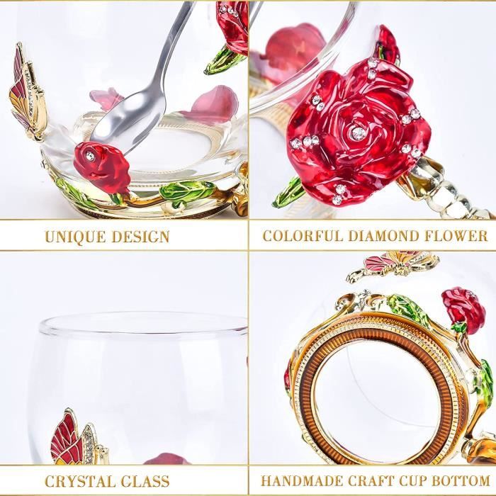 Coffret Cadeau Femme - Tasse Isotherme, Bougie, Bombes De Bain Rose