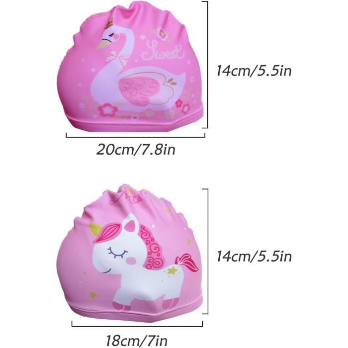 Bonnet De Bain Gymboree Bébé/fille - Modèle Sunset Rose Avec Fleurs, Tailles 0-6-12 Mois