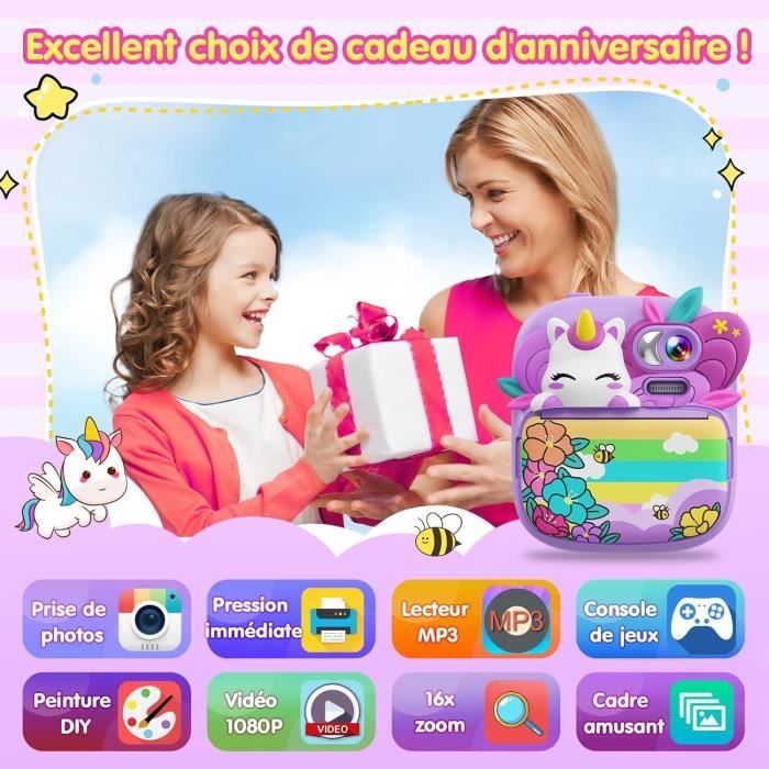 Test Appareil Photo Instantané Enfant TIATUA : Le Gadget Fun Pour Les De 3 A 12 Ans Violet Test Appareil Photo Instantané Enfant TIATUA : Le Gadget Fun Pour Les De 3 A 12 Ans Violet