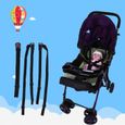 Tbest Harnais 5 points bébé Sangle de sécurité réglable pour poussette pour bébé Chaise de salle à manger pour enfants-2